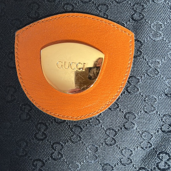 Gucci cloth shopper. Leather handles authentic - Picture 2 of 7